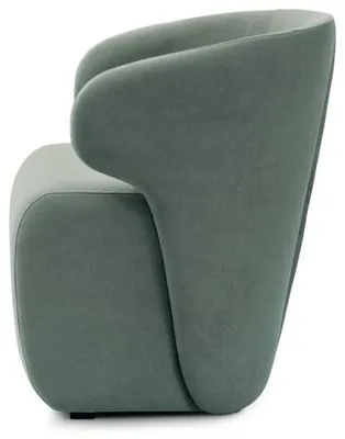 Poltrona AURA, 67 cm de profundidade, de perfil