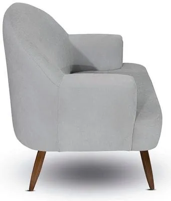 Poltrona JASPE, 77 cm de profundidade, de perfil