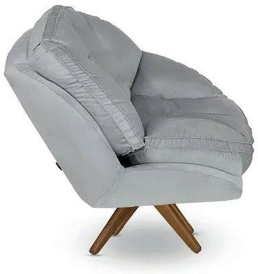 Poltrona OPALA, 88 cm de profundidade, de perfil