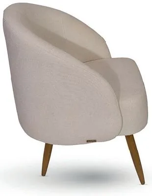 Poltrona SERENA, 63 cm de profundidade, de perfil
